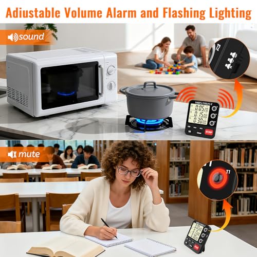 Digital Dual Kitchen Timer (3 Count)
