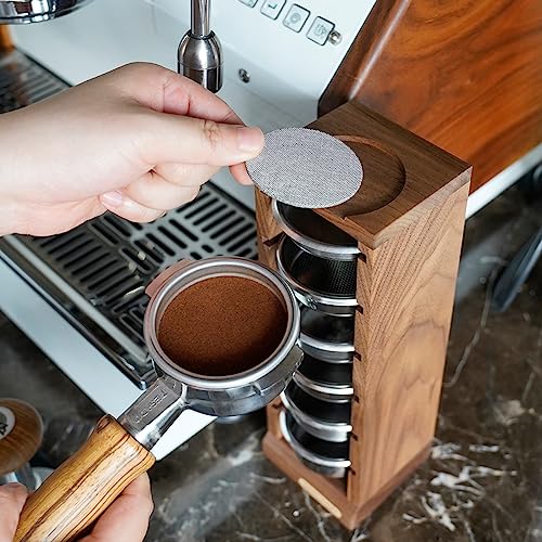 58mm Espresso Filter Basket Stand Portafilter Basket Holder Rack (6 Count)