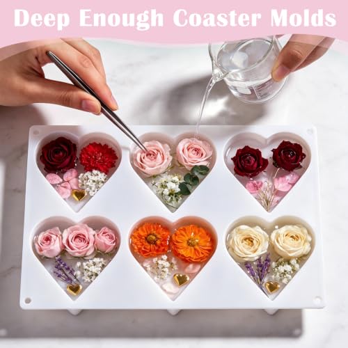 Deep Coaster Resin Molds Silicone