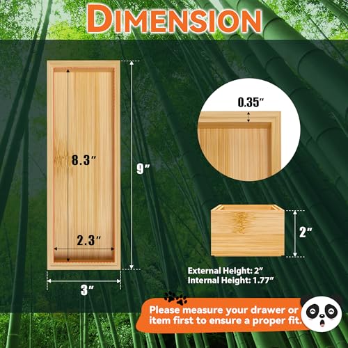 Bamboo Drawer Organizer (2 Count)