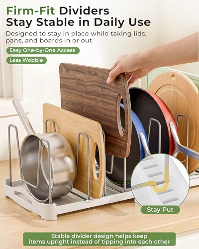 Adjustable Cabinet Organizer for Pot Lids