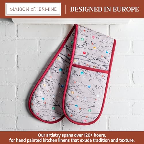 Double Oven Mitts 100% Cotton Double Oven Glove