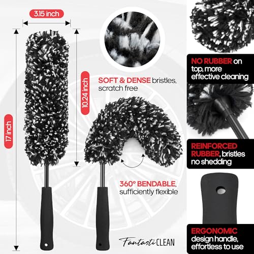 7PCS Wheel Tire Brush Kit for Car Detailing Cleaning