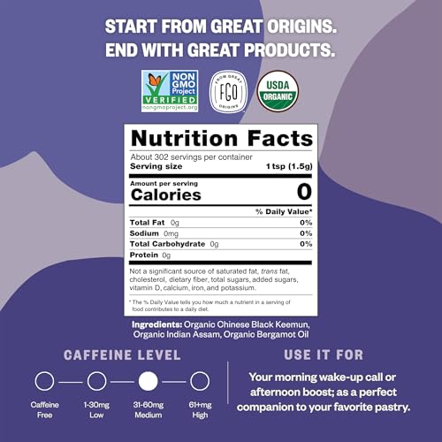 Organic Earl Grey Black Tea (16 Ounce)