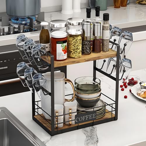 Coffee Mug Rack with 12 Hooks