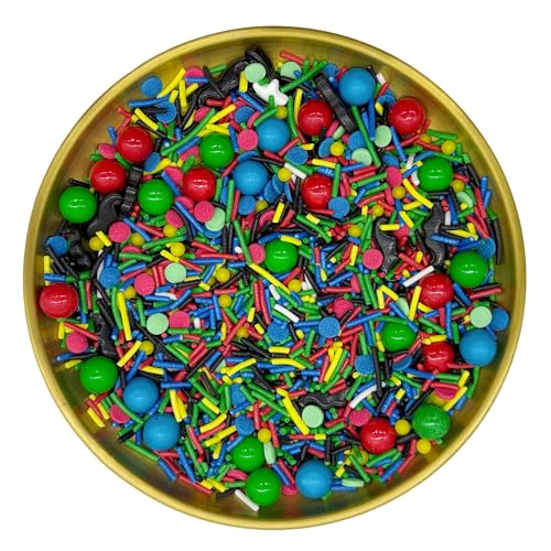 Mustache‌ Sprinkles Edible Gamer Themed Cake Decorating Cake Decorations Cupcake Toppers Cookie Decorating Perfect for Cakes (3 Ounce)