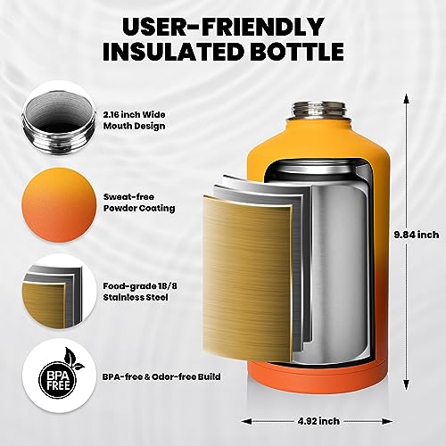 Insulated Water Bottle 64 oz