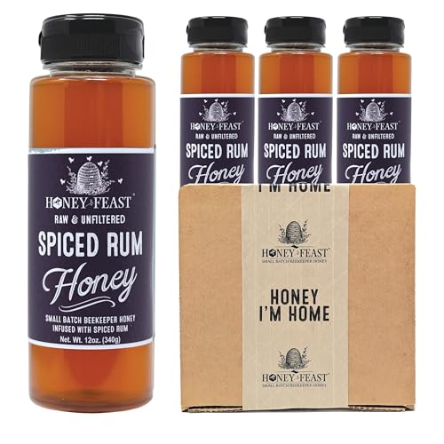 Spiced Rum Honey Jars 12oz (36 Fl Oz)