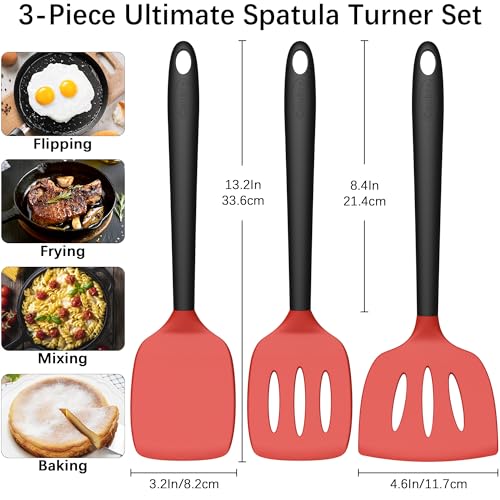 3 Pack Silicone Spatula Set (3 Count)