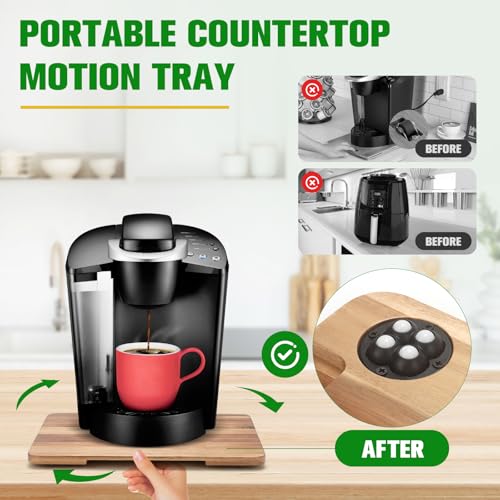 Appliance Slider 360° Rolling Tray for Countertop Coffee Maker Mat