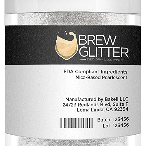 Clear Shimmer BREW GLITTER Edible Glitter For Drinks