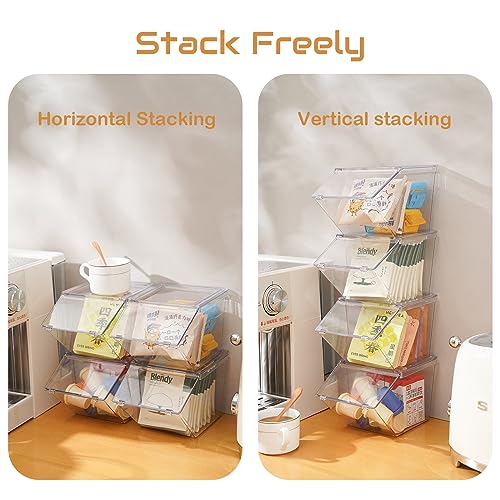 Front Opening Stackable Tea Bag Organizer (4 Count)