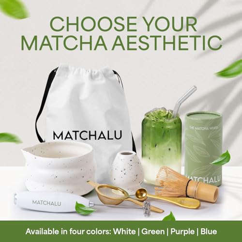 Matcha Whisk Set With Ceramic Matcha Bowl