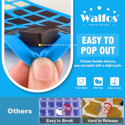 Mini Square Terrace Silicone Chocolate Molds 50 Cavities (4 Count)