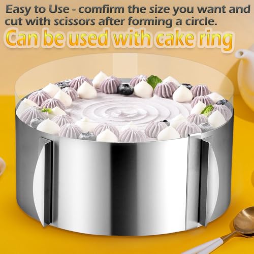 Cake Ring Extra High 15cm Acetate Cake Collar Set