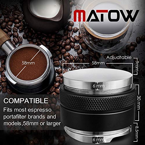 58mm Coffee Distributor and Tamper Dual Head