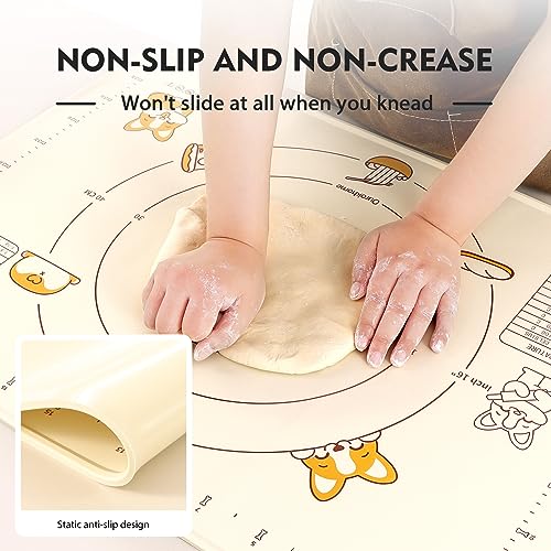 Silicone Baking Mat Sheet and Pastry Dough Cutter