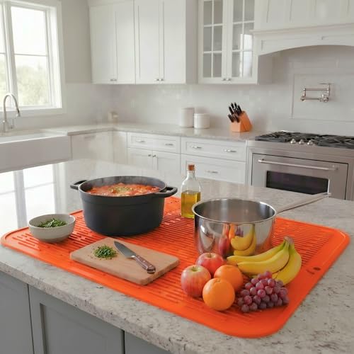 Silicone Dish Drying Mat for Multiple Usage