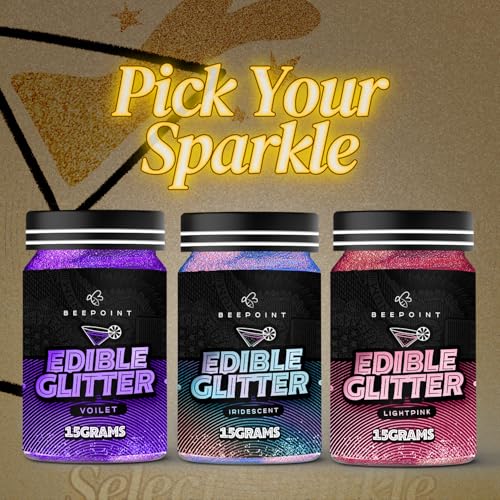 Violet Edible Glitter for Drinks 15g