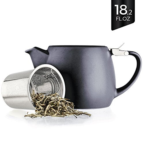 Pluto Porcelain Small Teapot Black