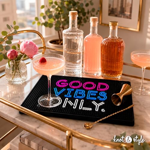 Good Vibes Only Bar Mat