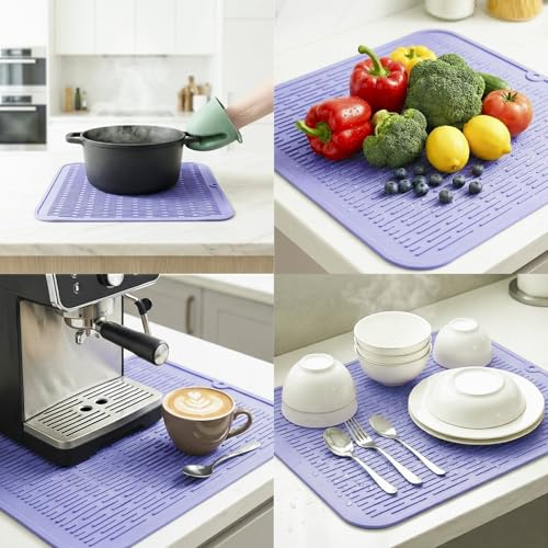 Silicone Dish Drying Mat for Multiple Usage