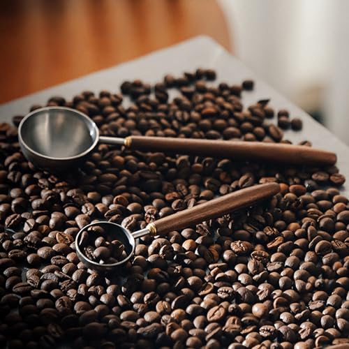 Coffee Spoon Vintage Walnut Wood Handle