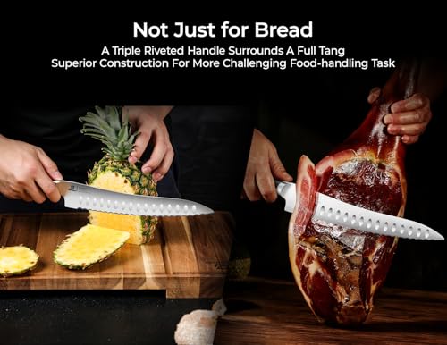 Resharpenable Bread Knife for Homemade Bread