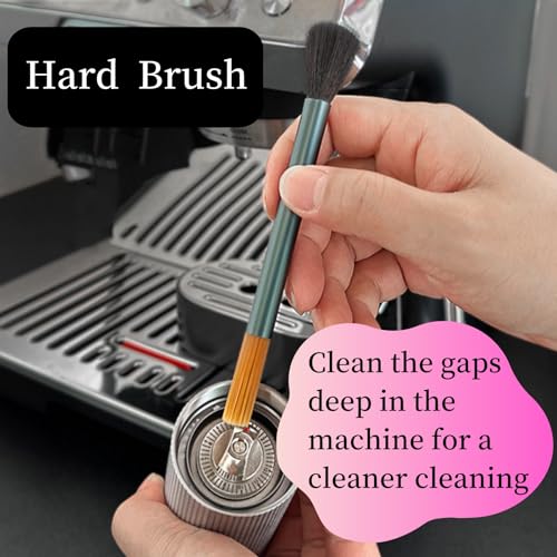 Professional Burr Grinder Cleaning Brush with Aluminum Handle