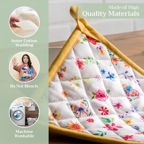 Pot Holders 100% Cotton Potholders (2 Count)