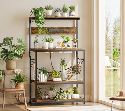 Bakers Rack with Power Outlets
