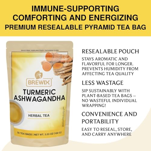 Turmeric Ashwagandha Herbal Tea (50 Count)
