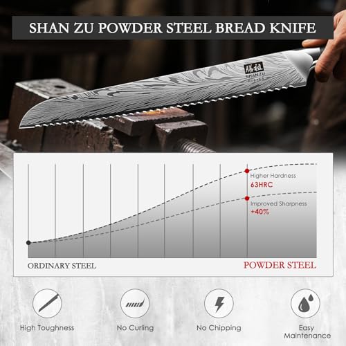 10 inch Bread Knife in Powder Steel