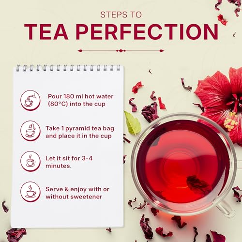 Sweet Hibiscus Cinnamon Green Tea 200gm (100 Count)