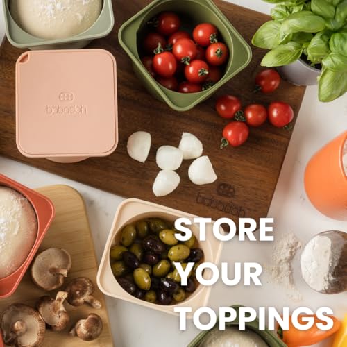 Pizza Dough Proofing Silicone Containers with Lids (3 Count)