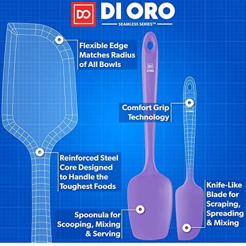 DI ORO Silicone Spatula Set (3 Count)