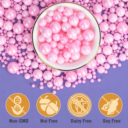 Pink Sprinkles 130g (4.58 Ounce)