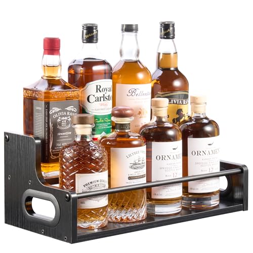 2 Tier Liquor Bottle Display Shelf