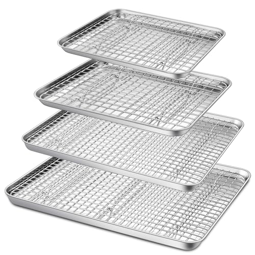 16 + 12.5 + 10.4 + 9 Inch Baking Sheet & Rack