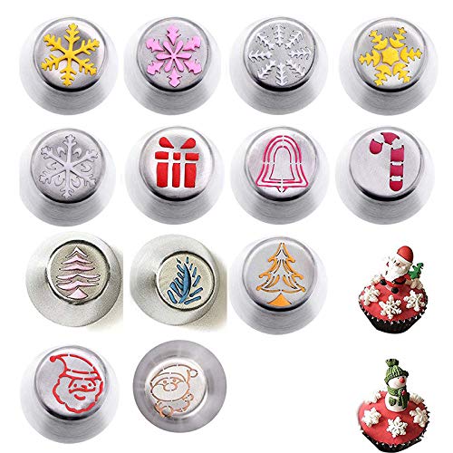 Christmas Piping Bags and Tips Set (2 Count)