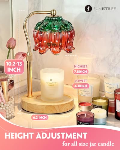 Flower Candle Warmer Lamp with Timer