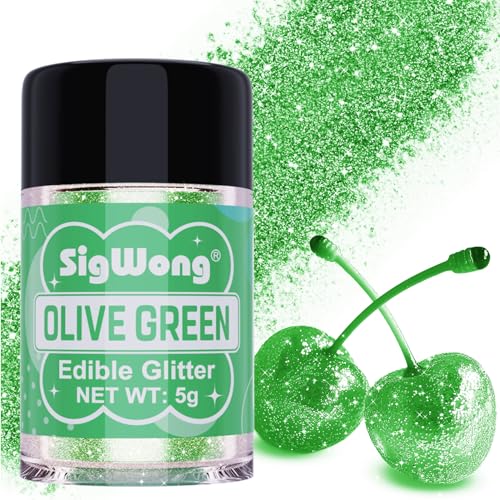 Olive Green Edible Glitter