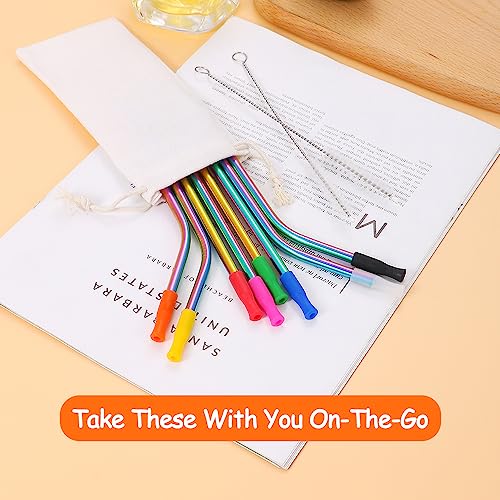 16 Pcs Short Metal Straw (16 Count)
