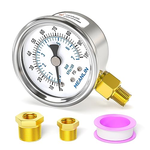 0~100Psi Dry Pressure Gauge Stainless Steel 1