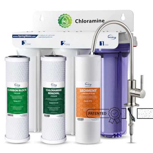 US31-NC 3-Stage Under Sink Water Filter System with Faucet, 1 Year