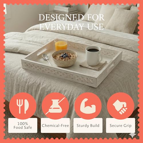Trellis Mango Wood Serving Tray