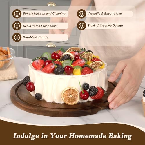 Cake Stand with Clear Acrylic Dome Lid