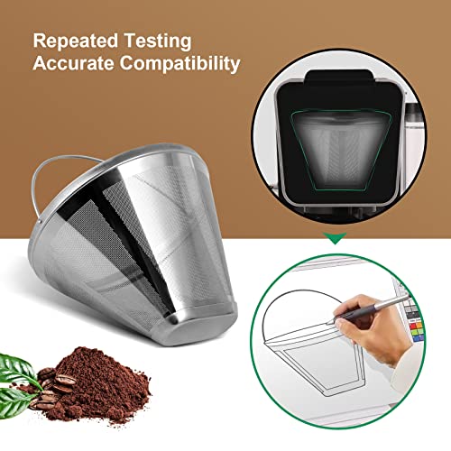 Stainless Steel Permanent Coffee Filter for Ninja Dual Brew Coffee Maker