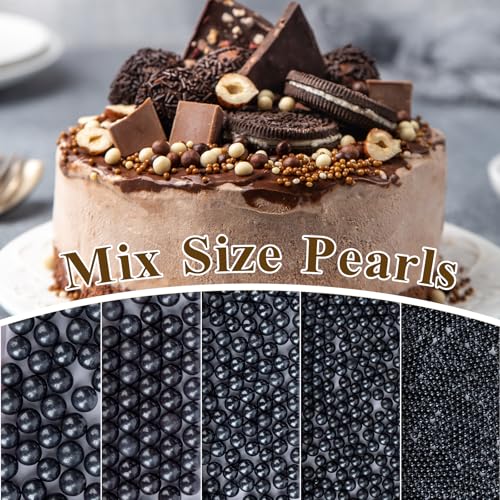 Black Sprinkles 130g (4.58 Ounce)