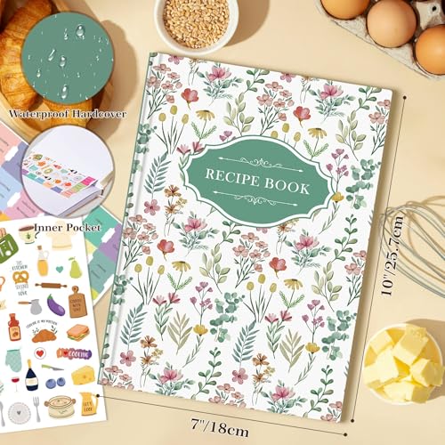 Blank Recipe Book Cookbook for 70 Recipes